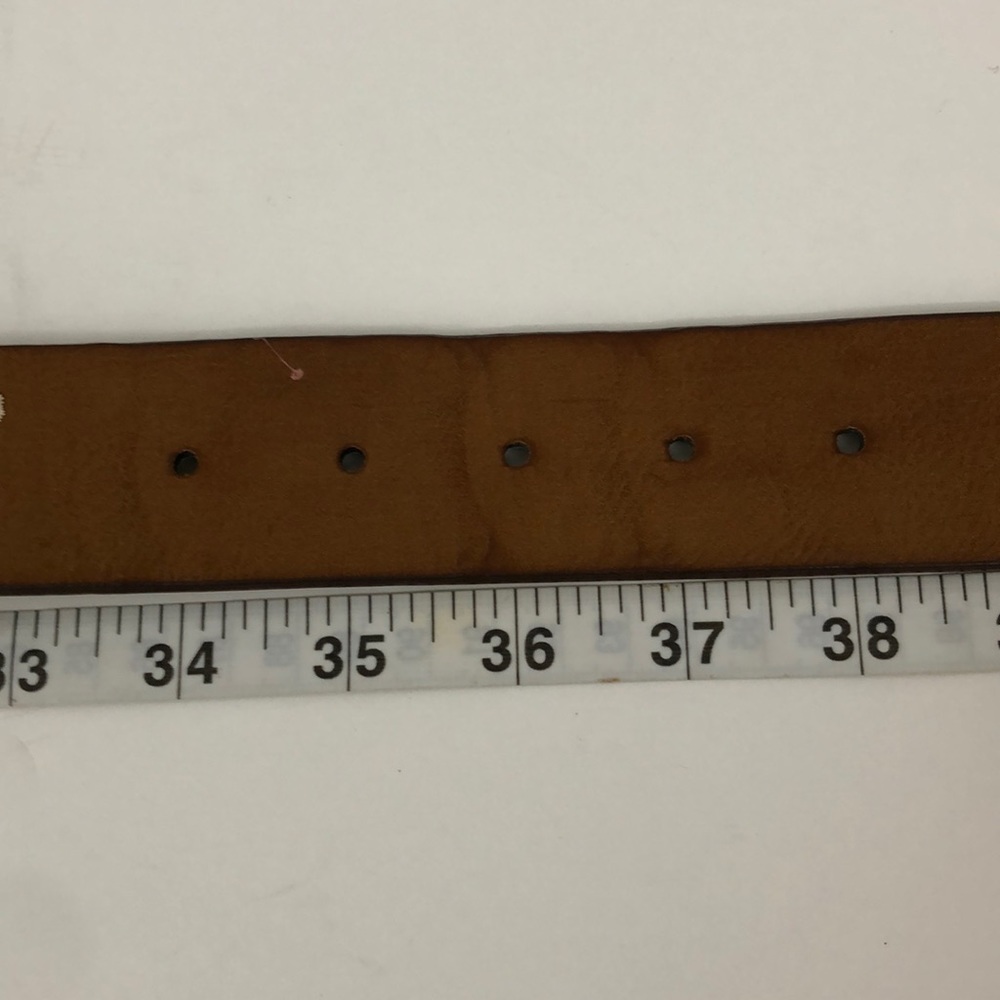 SoldFloral embroidered man made leather belt large - Picture 8 of 8